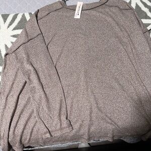 Zenana Outfitters Chocolate Knit Top